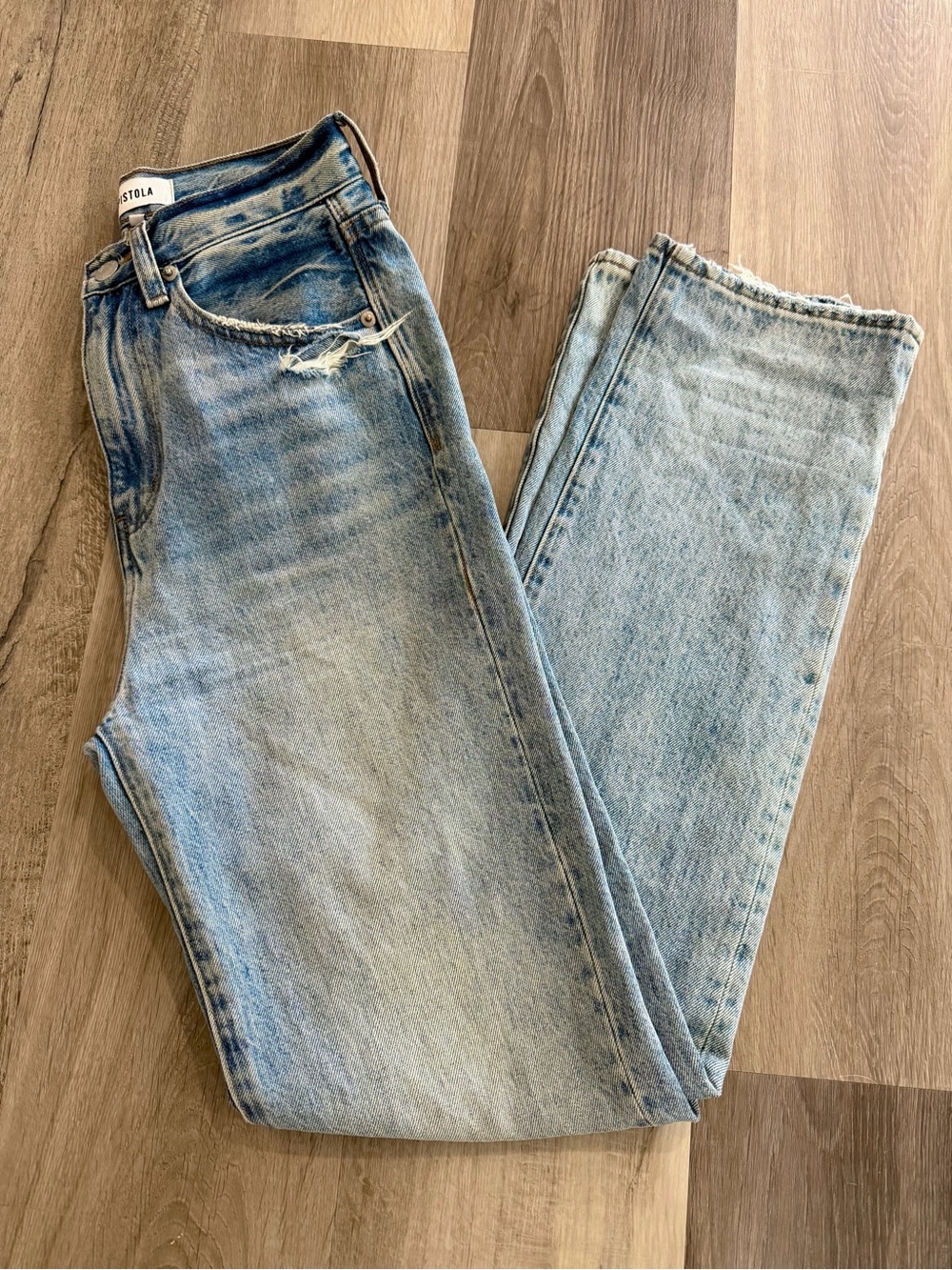 Pistola Denim Cassie Super High Rise  Straight Jean Size 24 - Picture 9 of 9